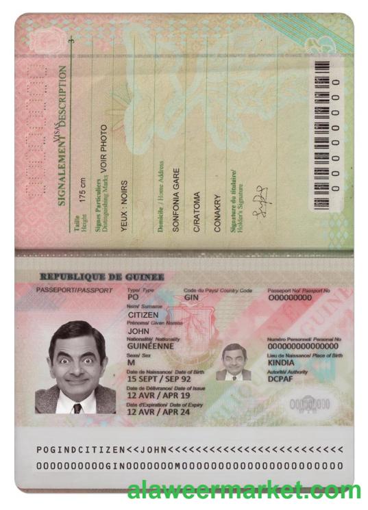 GUINEA passport (2018 present)